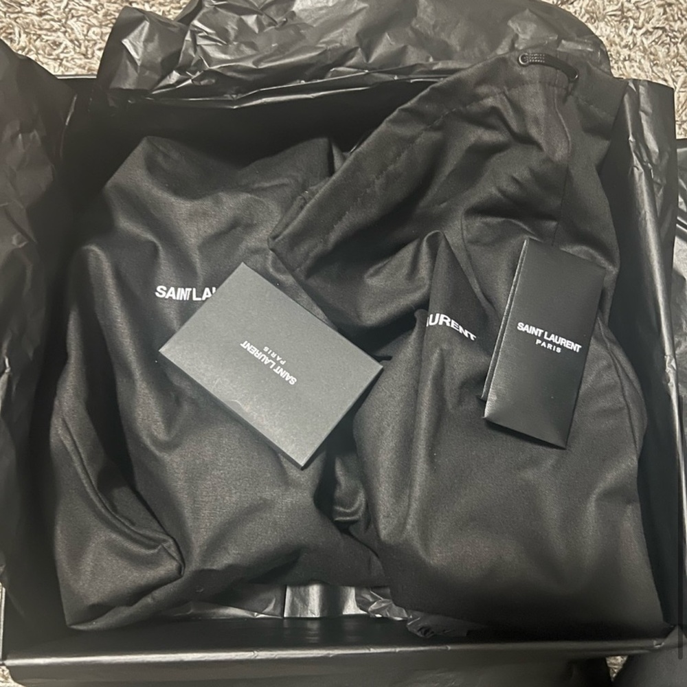 Saint Laurent Tan Strappy Heels - Picture 5 of 7